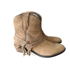 Laredo Women's Kyra Western Boots Size 9 Leather Fringe Festival Stagecoach